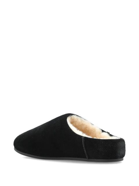 UGG suede sheepskin slippers - Black