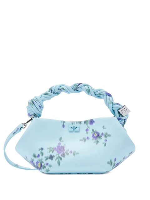 GANNI mini Bou floral-print crossbody bag - Blue - zdjęcie produktu nr 1