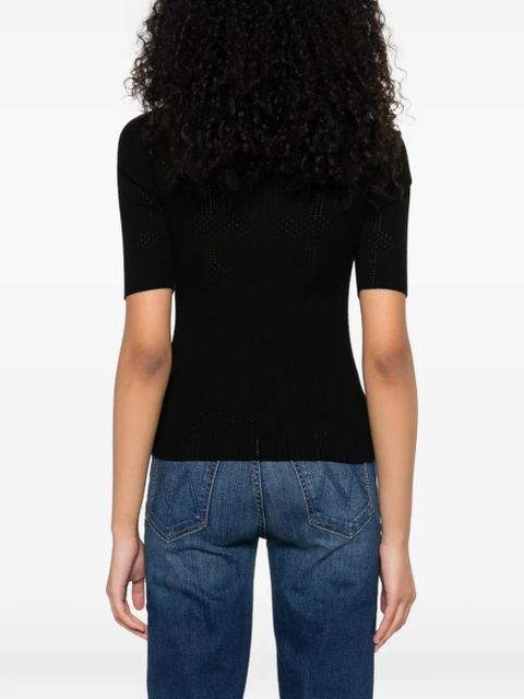 TWINSET ribbed top - Black