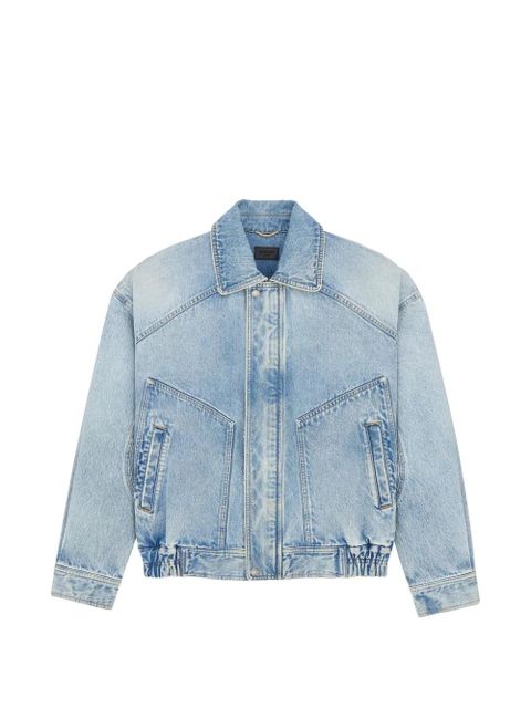 Saint Laurent acid-wash denim jacket - Blue - zdjęcie produktu nr 1