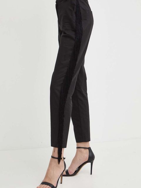 Pinko spodnie z domieszką lnu