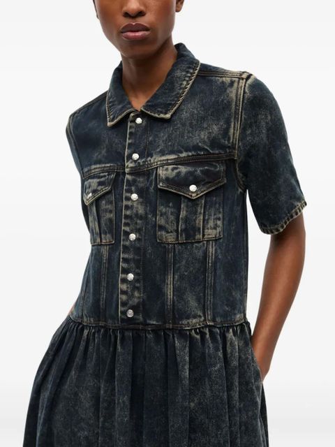 GANNI denim midi dress - Blue