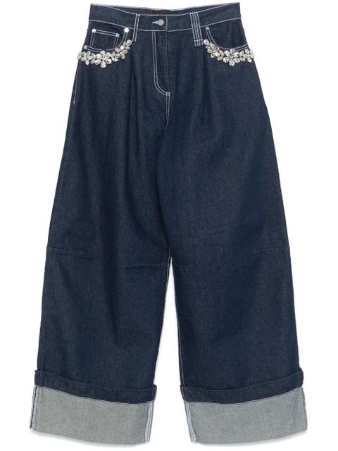 Simone Rocha Wide Puddle jeans - Blue - zdjęcie produktu nr 1