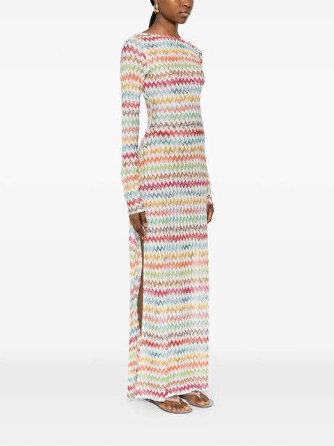 Missoni zigzag-pattern cover-up - White