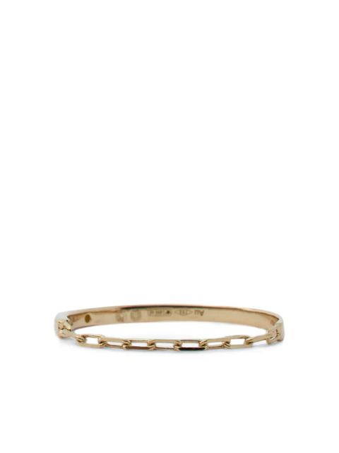 TOTEME 18K yellow gold diamond chain ring - zdjęcie produktu nr 2