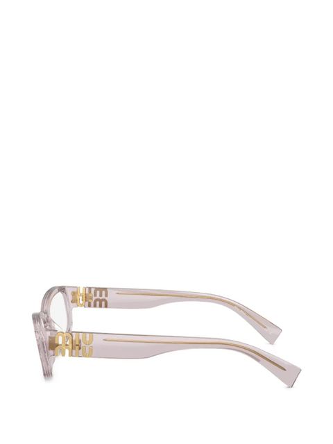 Miu Miu Eyewear logo-detail glasses - Pink