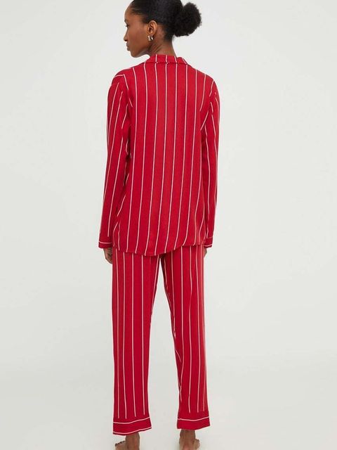 Answear Lab piżama damska kolor czerwony