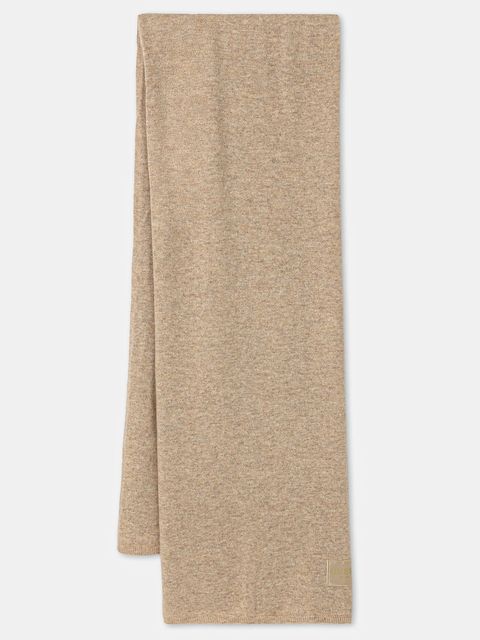 Guess szalik z dodatkiem wełny BRENTON damski kolor beżowy melanżowy AW5437 POL03 - zdjęcie produktu nr 1