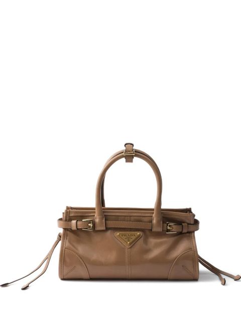Prada mini Bonnie buckled tote bag - Brown - zdjęcie produktu nr 1