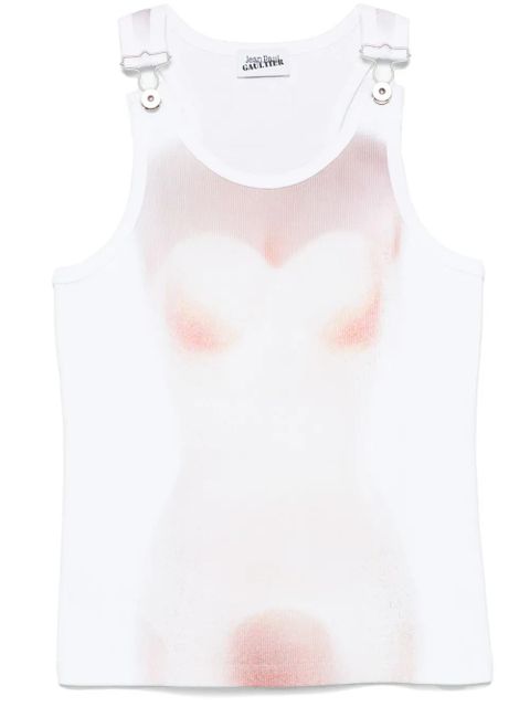 Jean Paul Gaultier Le Classique-print tank top - White - zdjęcie produktu nr 1