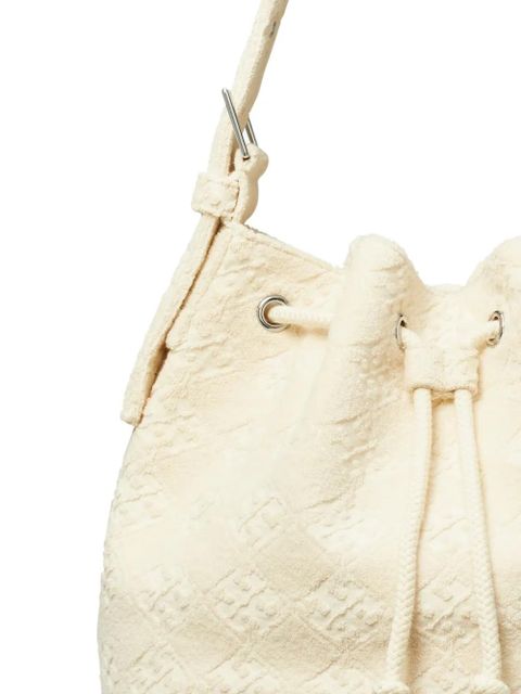 Tory Burch textured bucket bag - White