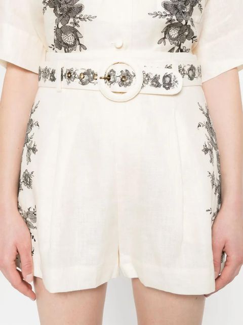 ZIMMERMANN belted shorts - Neutrals