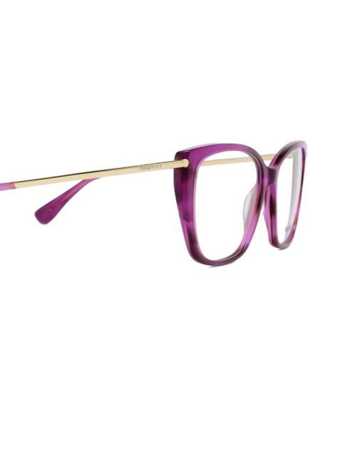 Max Mara Eyewear striped cat-eye glasses - Gold