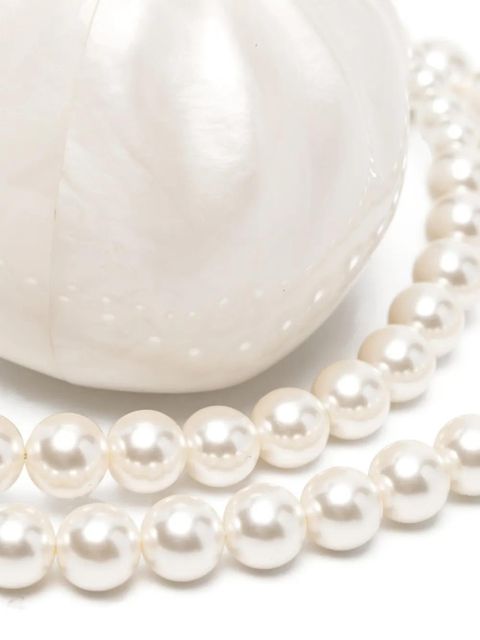 Simone Rocha pearl cross body bag - White