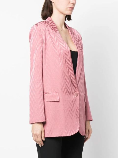 TWINSET chevron-print blazer - Pink