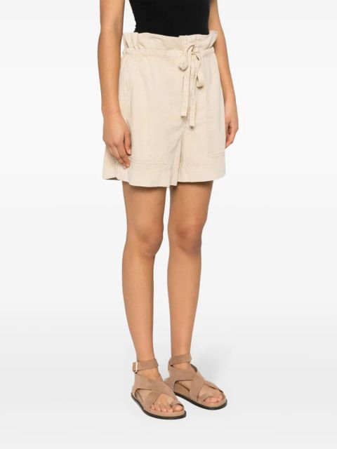 MARANT ÉTOILE Ipolyte cotton shorts - Neutrals