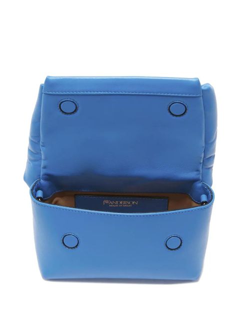 JW Anderson small Twister leather tote bag - Blue