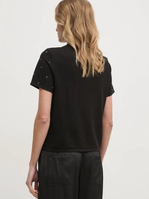 Dkny bluzka damskie kolor czarny DJ4R0437