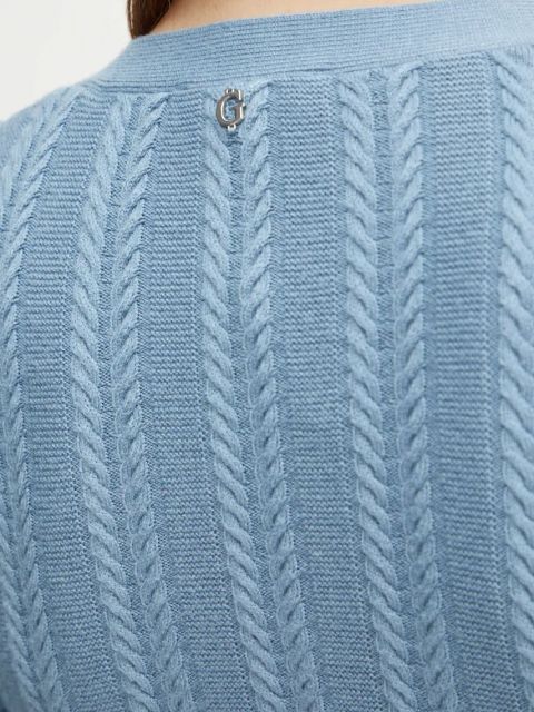 Guess kardigan LIVIA damski kolor niebieski lekki W4BR31 Z2V42