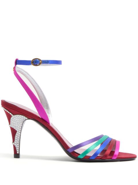 Valentino Garavani 85mm Ladycrush satin sandals - Pink - zdjęcie produktu nr 1