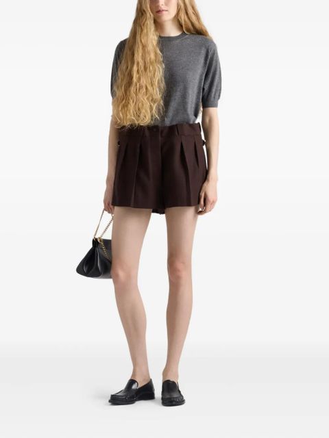 Prada chevron wool shorts - Brown - zdjęcie produktu nr 2