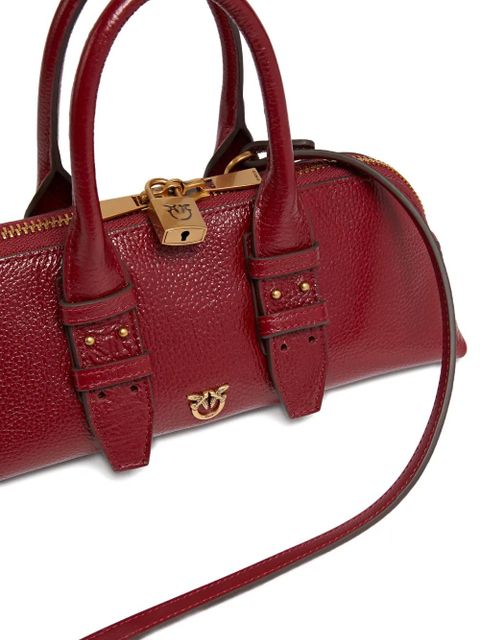 PINKO buckle-lock leather tote bag - Red