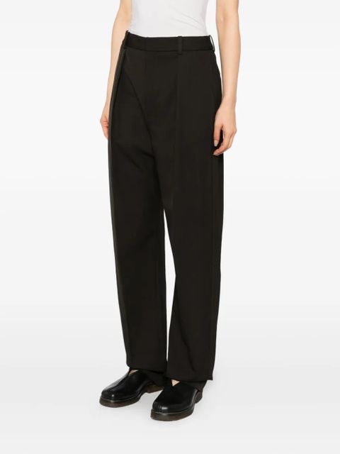 LEMAIRE pleated straight-leg trousers - Brown