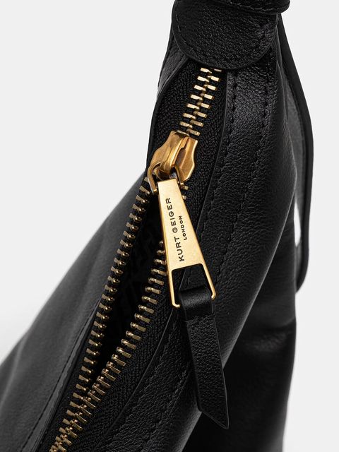 Kurt Geiger London torebka skórzana kolor czarny 4704500109