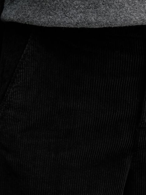 United Colors of Benetton spodnie sztruksowe kolor czarny proste high waist 4HA2DF07I