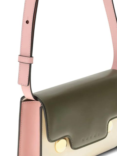 Marni Trunkaroo calf leather two-tone shoulder bag - Pink