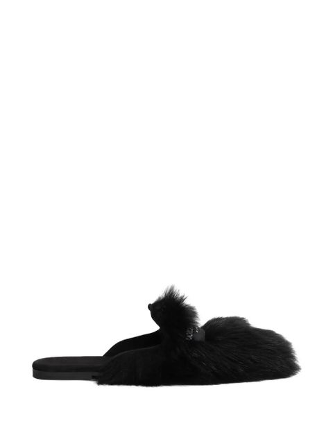 Dolce & Gabbana fur mules - Black - zdjęcie produktu nr 1