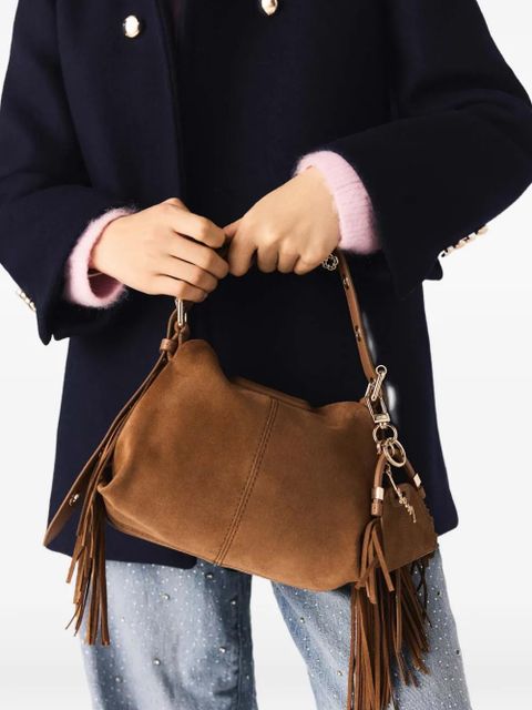 Maje mini Miss M fringe-detail shoulder bag - Brown - zdjęcie produktu nr 2