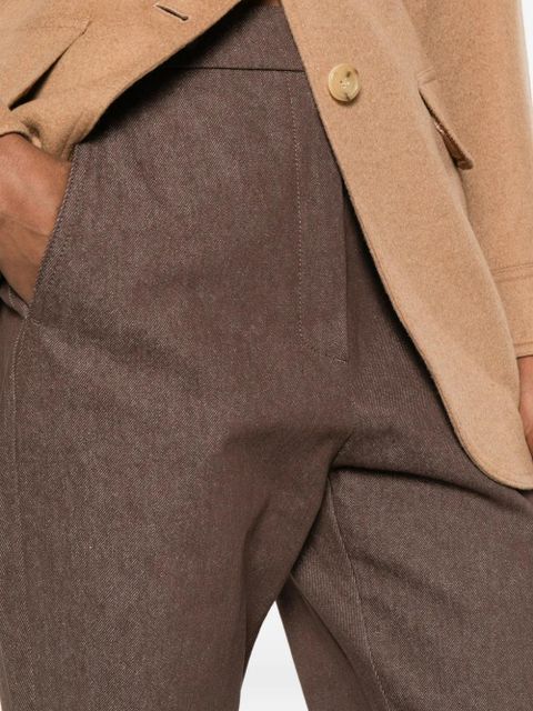 Sportmax button-fastening trousers - Brown