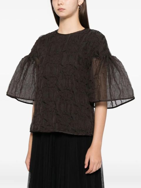 Cecilie Bahnsen Bryndis top - Brown - zdjęcie produktu nr 2