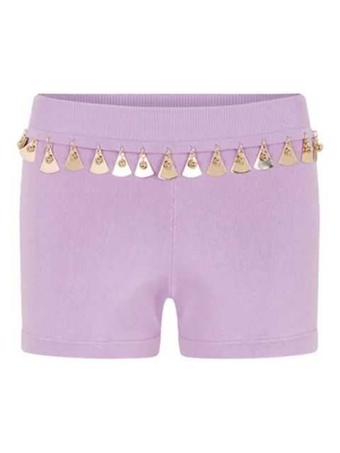 Rabanne embellished knit shorts - Purple - zdjęcie produktu nr 1
