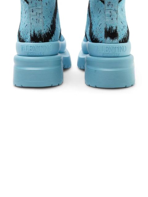 Valentino Garavani platform boots - Blue