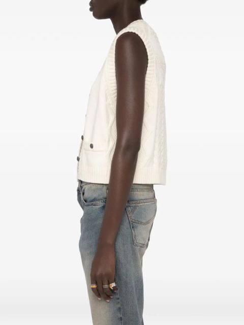 Zadig&Voltaire cable-knit vest - Neutrals