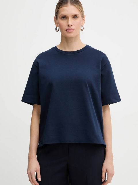 Weekend Max Mara t-shirt bawełniany MULTID damski kolor granatowy 2615941031600 - zdjęcie produktu nr 1