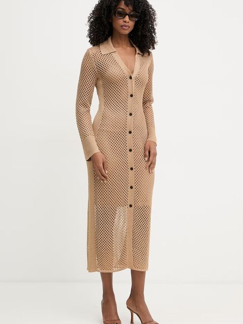 Karl Lagerfeld sukienka letnia z wiskozą - zdjęcie produktu nr 1