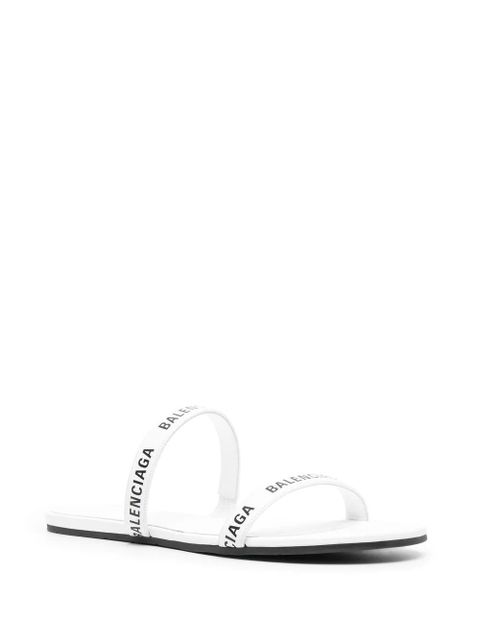 Balenciaga logo-print strappy sandals - White - zdjęcie produktu nr 2