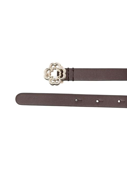 Maje clover-buckle leather belt - Brown - zdjęcie produktu nr 2
