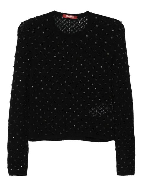 Max Mara beaded embellished top - Black - zdjęcie produktu nr 1