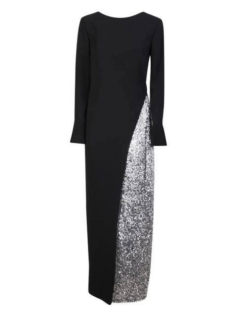 Givenchy sequin long-sleeve maxi dress - Black - zdjęcie produktu nr 1