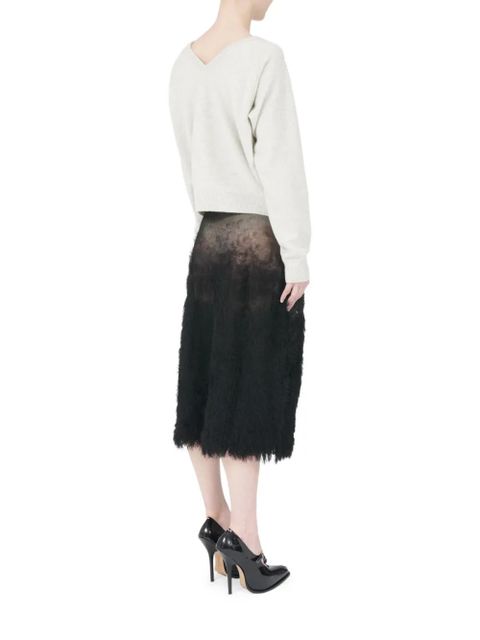 Maison Margiela V-back wool sweater - Neutrals