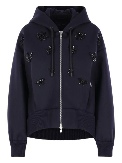 Simone Rocha embellished hooded jacket - Blue - zdjęcie produktu nr 1