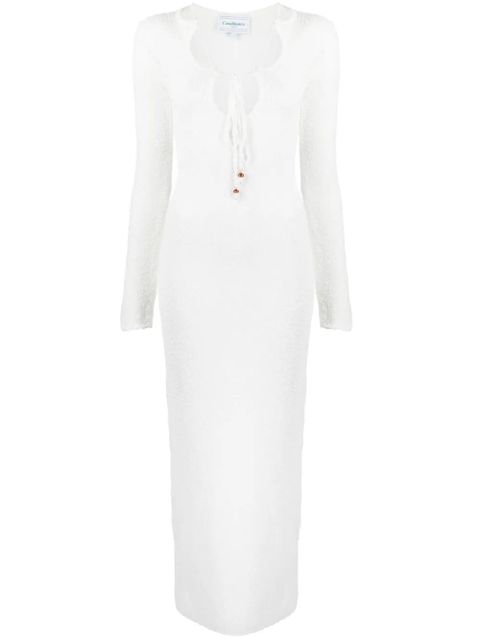 Casablanca cut-out bouclé dress - White - zdjęcie produktu nr 1