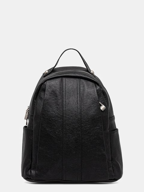 Answear.LAB plecak skórzany damski kolor czarny mały gładki - zdjęcie produktu nr 1