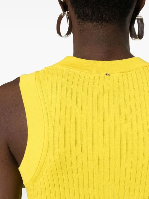 Sportmax Toledo knitted tank top - Yellow