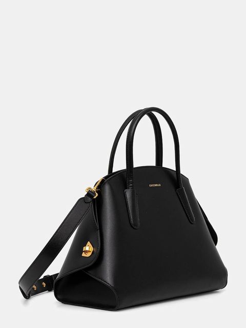 Coccinelle torebka skórzana TYLDE kolor czarny E1 U7K 18 02 01 - zdjęcie produktu nr 2