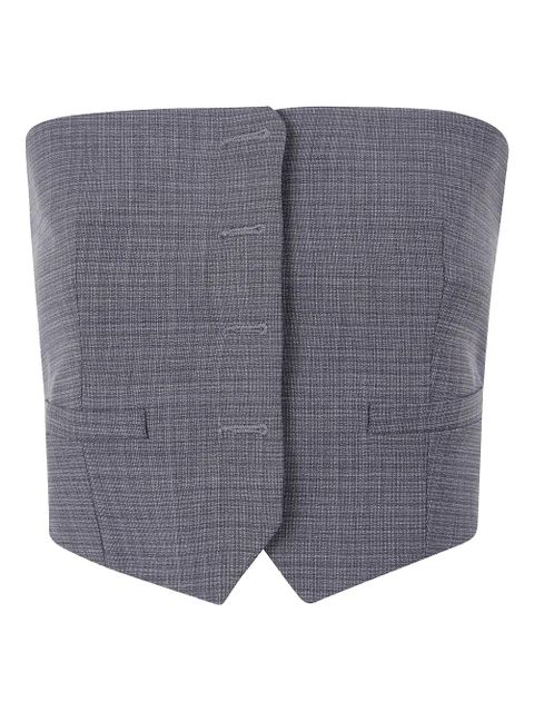 Alexander Wang wool cropped top - Grey - zdjęcie produktu nr 1